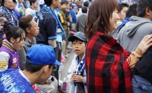 Fans in the stands