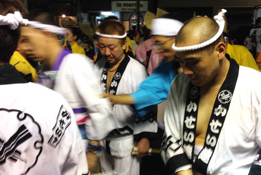 Participants at the Koenji Awa Odori Festival