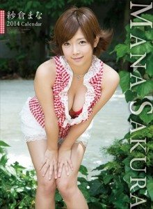 A 2014 calendar featuring Mana Sakura