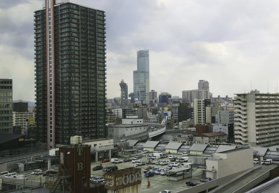 The 300-meter Abeno Harukas skyscraper in Abeno Ward, Osaka