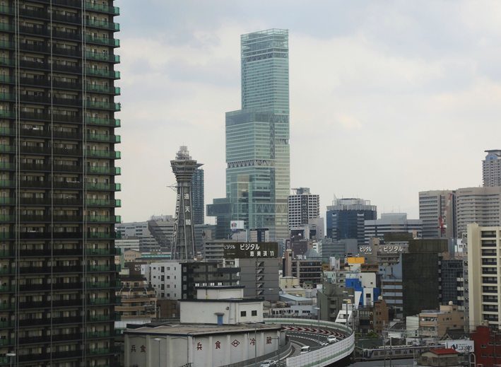 The 300-meter Abeno Harukas skyscraper in Abeno Ward, Osaka