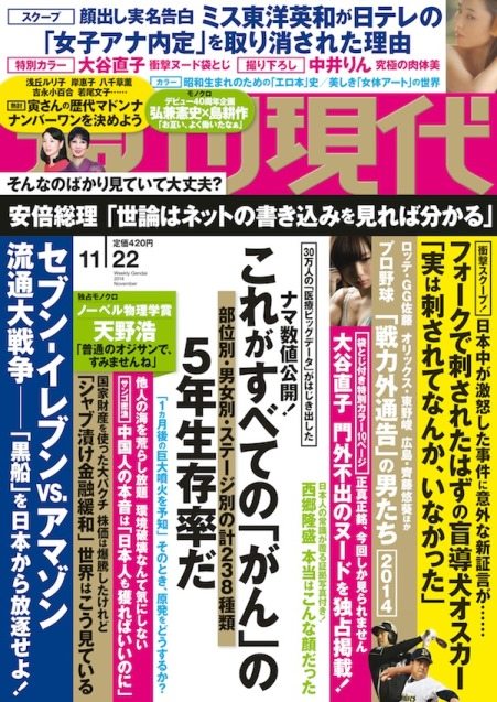Shukan Gendai Nov. 22