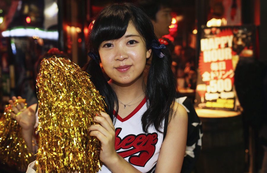 Cheerleading for happy hour