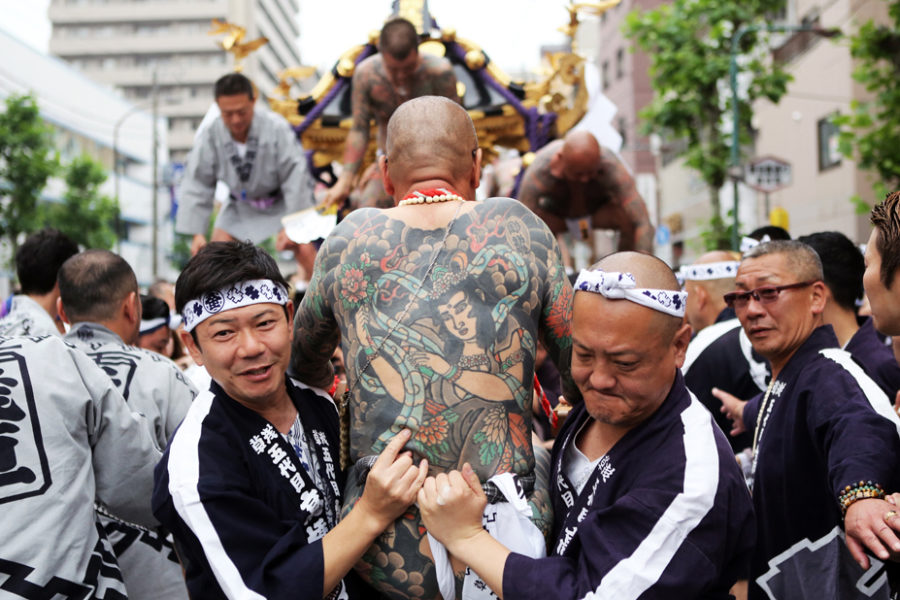 The Takahashi-gumi at the Sanja Matsuri