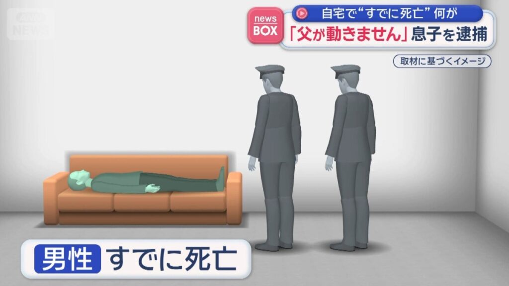 Aichi man arrested for leaving father's corpse on living room sofa for weeks