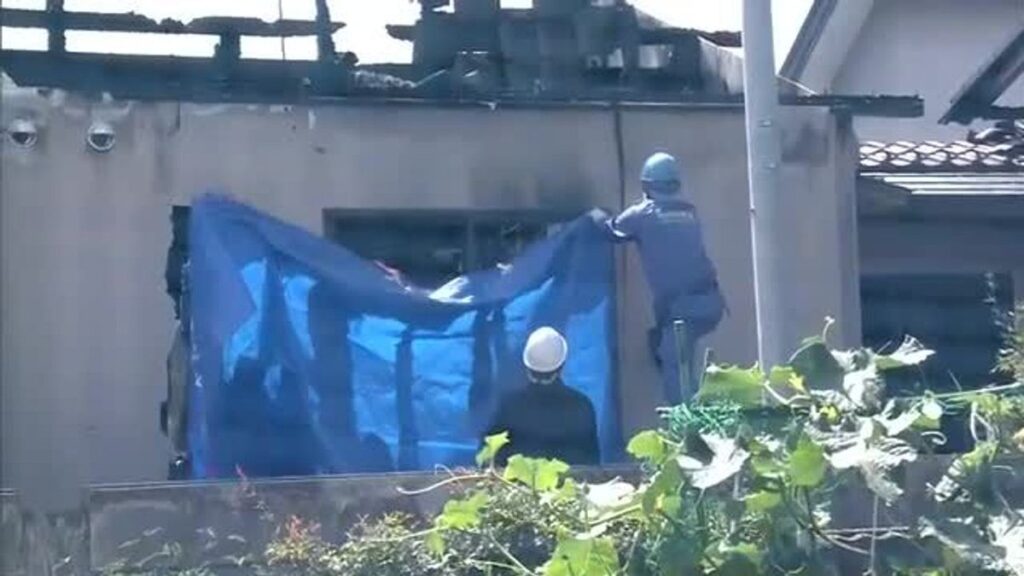 Akita police probe murder after ailing woman found strangled in burned-out home