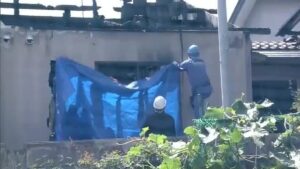 Akita police probe murder after ailing woman found strangled in burned-out home
