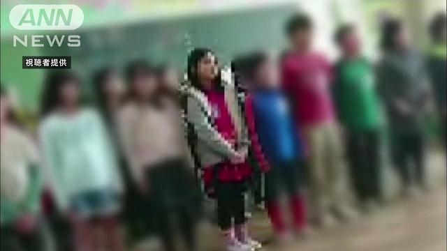 The body of Le Thi Nhat Linh, 9, was found near a canal (TV Asahi)