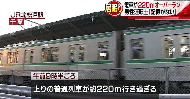 A train driver missed a platform by some 200 meters because he felt drowsy