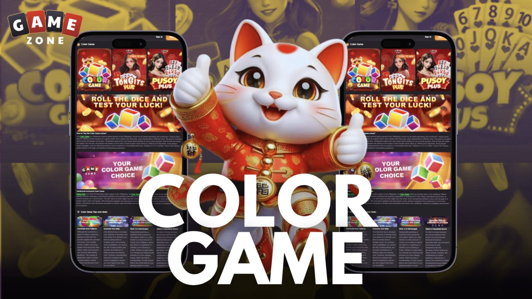 Color Game, Tara G! Sama Tayo. Where Pinoys Play Card Games Online
