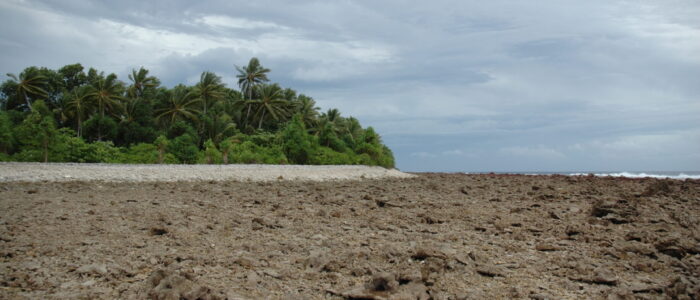 Coral on the shore of atoll Fatato