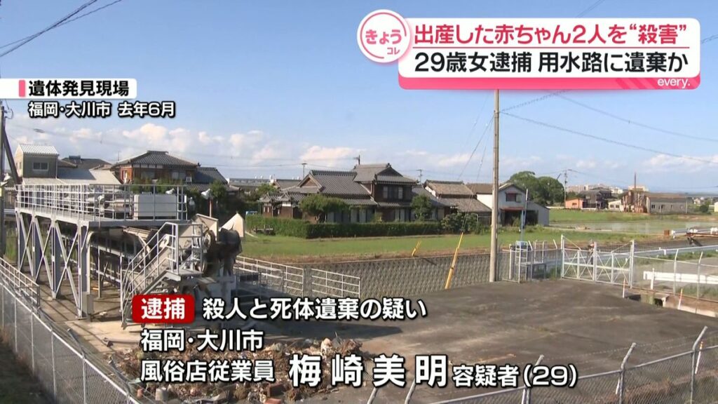Fukuoka woman arrested for suffocating two newborn babies with her thighs