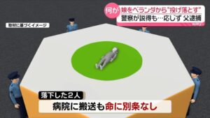 Gifu man accused of throwing two young daughters from 6th-floor balcony