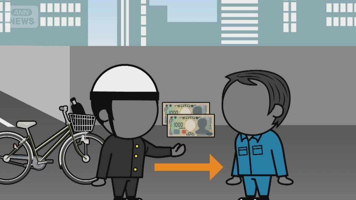 Man in Hiroshima Prefecture falsely claimed the teen had committed a traffic violation under the newly enacted "blue ticket" enforcement system