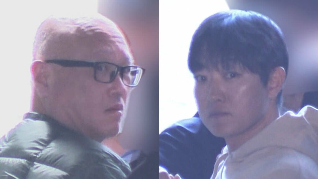 Hitoshi Tateno, left, and Jun Sakurai
