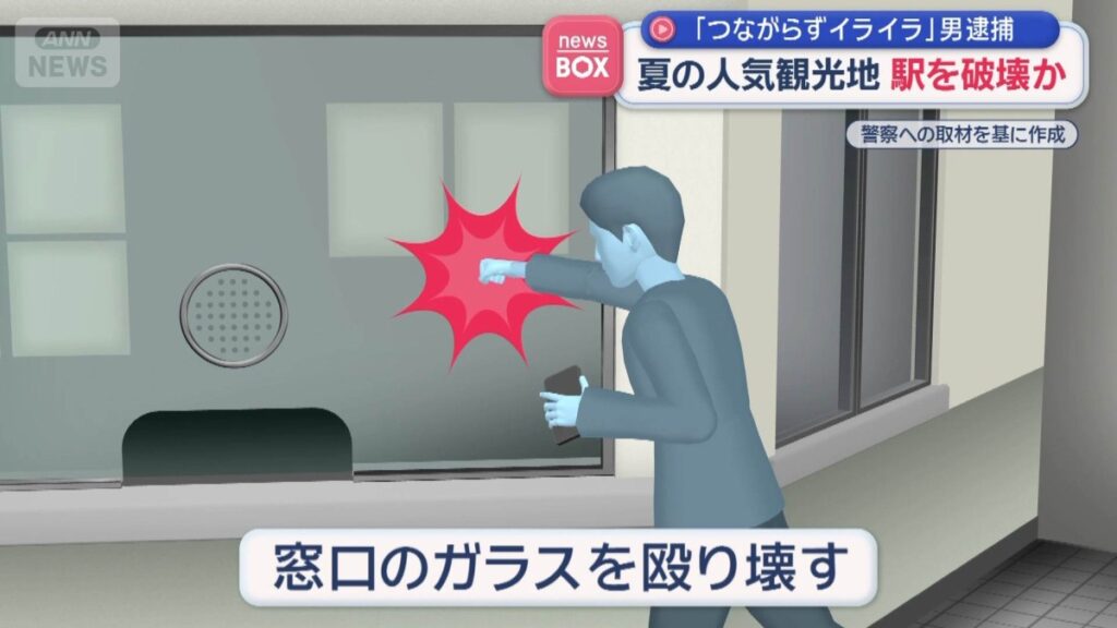 Tokyo man arrested for punching out station window over slow ticketing app