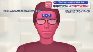 Kobe teacher accused of filming women's cleavage with spy glasses