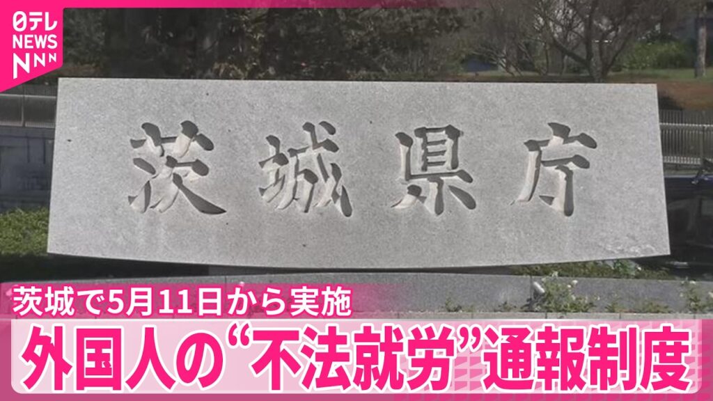 Ibaraki to offer ¥10,000 bounty for tips on businesses illegally hiring foreigners