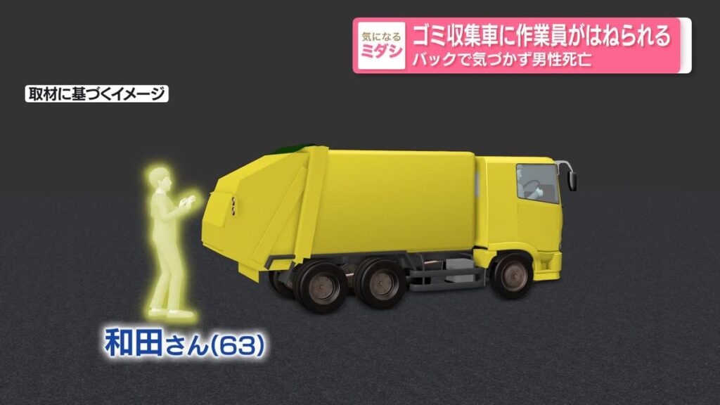 Kumamoto garbage collector hit and killed by truck