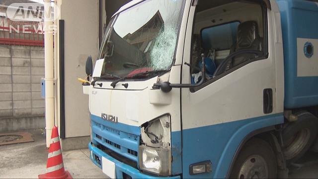 A garbage collector struck and killed a bicyclist in Kyoto City on Tuesday