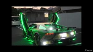 The Lamborghini belonging to Shinichi Yamamoto