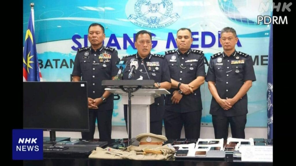 5 Japanese nationals among 2,200 busted in massive Malaysian scam crackdown