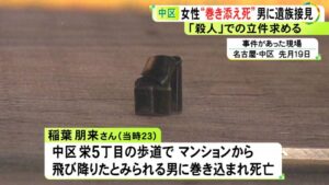 Tomoki Inaba was hit and killed by a man who leaped from a building on July 19