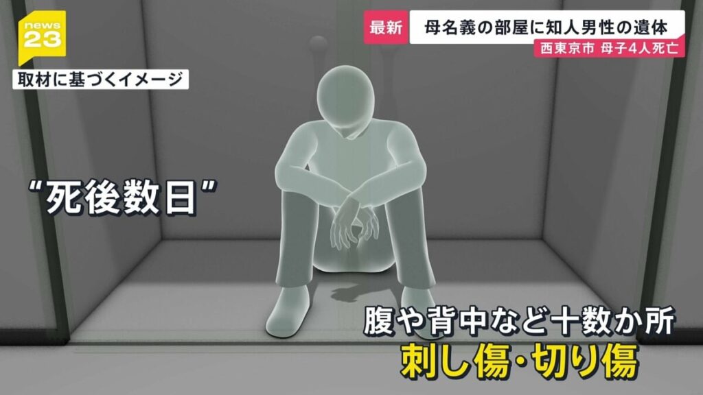 The body of Shintaro Nakakubo, a 27-year-old employee at a construction company, was found in closet in an apartment in Nerima Ward on December 22