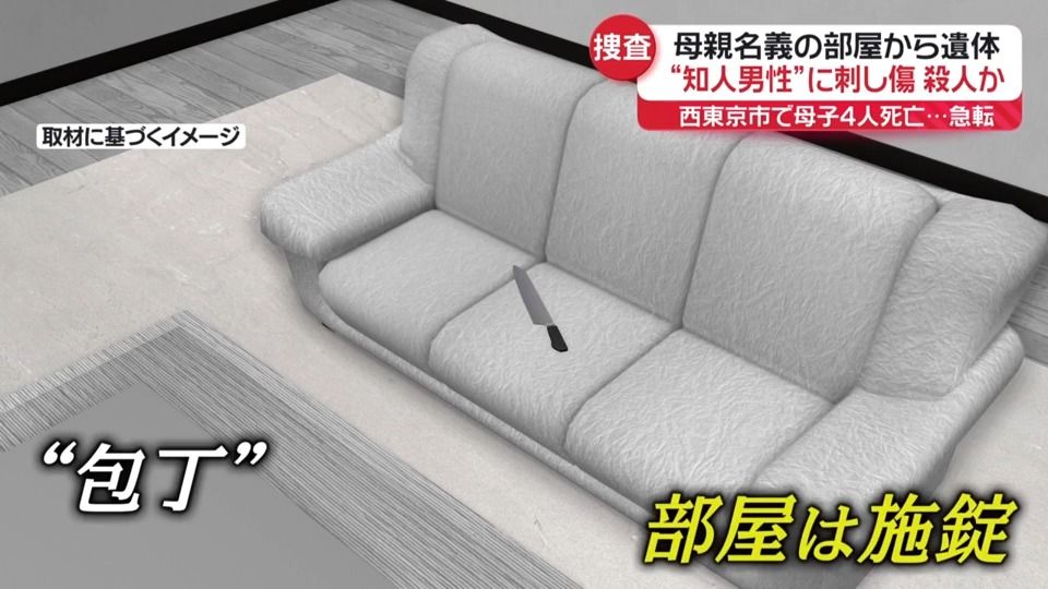 A knife was found near the body of of Shintaro Nakakubo in the apartment in Nerima Ward on December 22