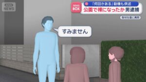 Tokyo man accused of flashing young girls says stress makes him strip naked