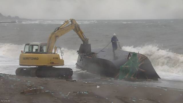 A suspected boat from North that washed ashore in the town of Kikonai last year contained corpses