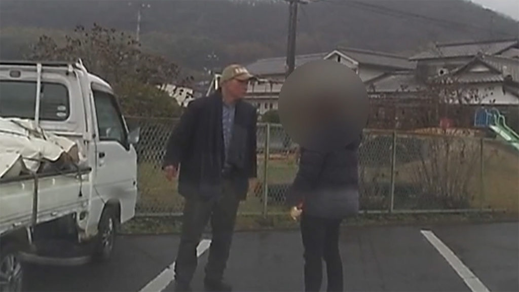 A man, 65, attempted run over a woman with his truck in Okayama City in January