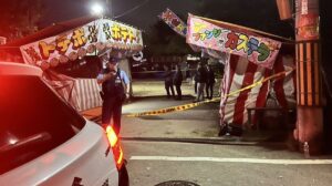 Construction worker stabbed multiple times breaking up brawl at Osaka summer festival