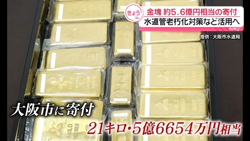 Osaka: 21 kg of gold