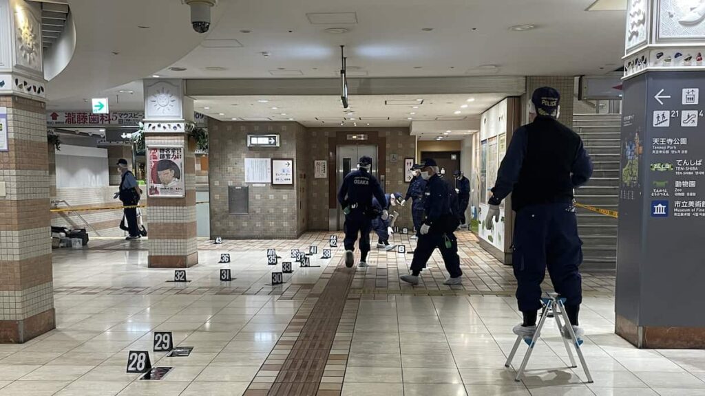 Police hunt two foreign men over stabbing, robbery of woman in Osaka underground mall