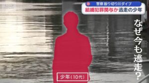 Teen linked to organized crime escapes police by swimming across Osaka river