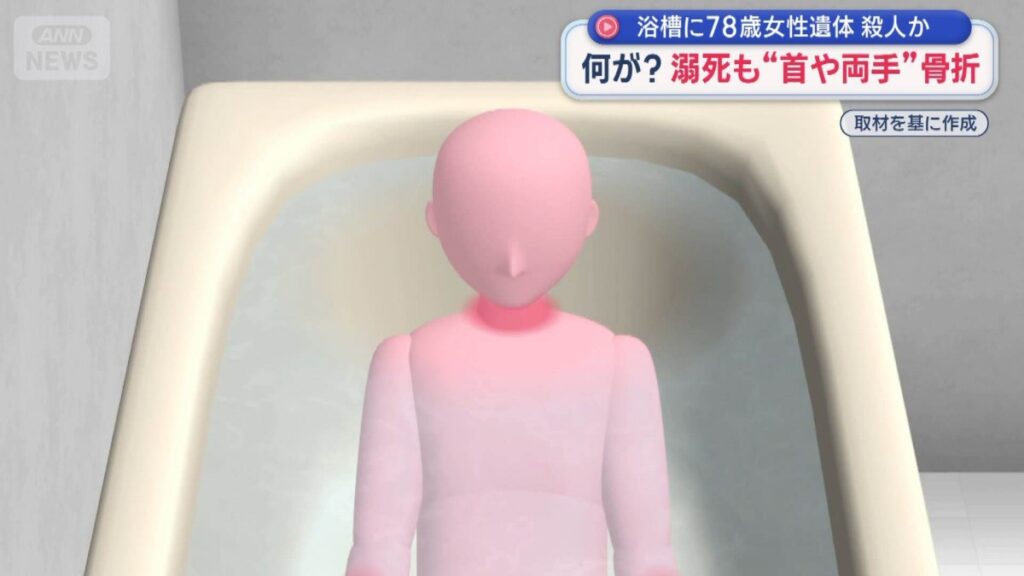 Osaka woman found dead in bath: Police suspect foul play