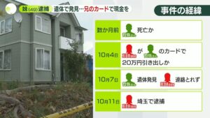 Woman arrested for stealing dead brother's cash after corpse found in Hokkaido basement