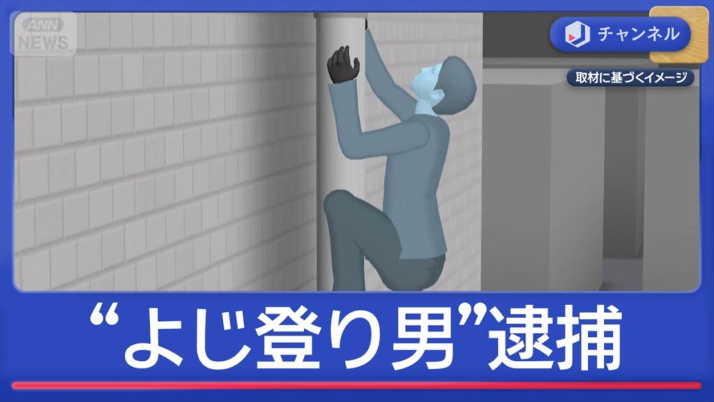 Filipino national suspected of climbing drainpipe to enter Shinjuku apartment for burglarly