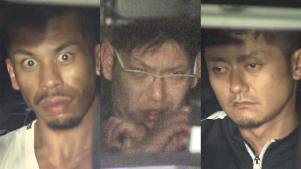 Shun Rafael Kawada (left), Yuta Otake (center) and Makoto Yamada