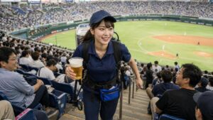 Tokyo Dome beer girl