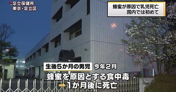 A baby died a month after being fed honey (TBS News)