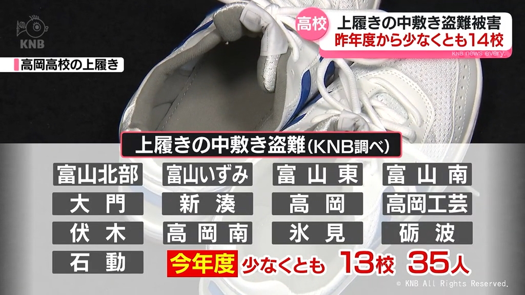 Serial fetish thief targets insoles of high school girls' shoes across 14 schools