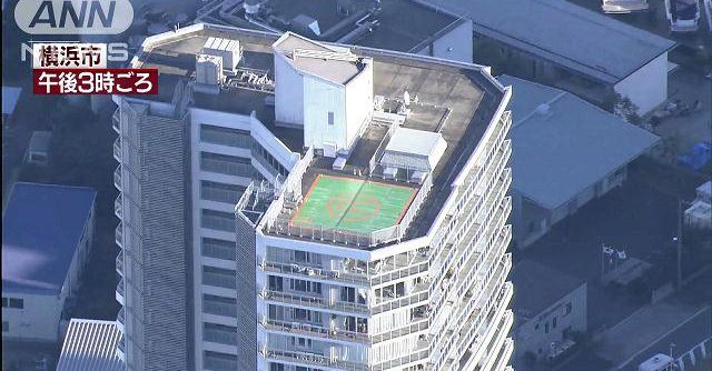 A man allegedly stole 35 mil. yen in cash and luxury watches from a 38th-floor apartment room belonging to his superior in Yokohama (TV Asahi)