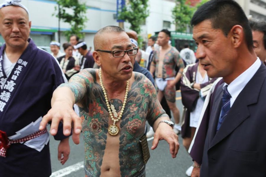 A member of the Takahashi-gumi at the Sanja Matsuri