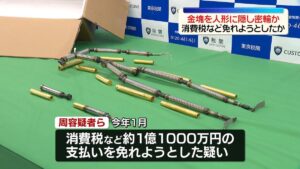 Ring busted after ¥1 billion of gold found hidden inside sex doll skeletons