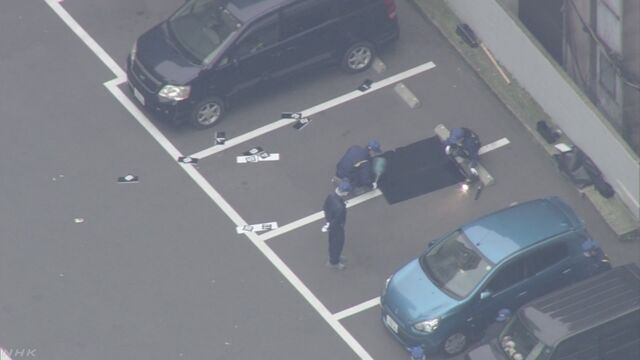 Thieves robbed a man of 380 million yen at a bank parking lot in Fukuoka City on Thursday