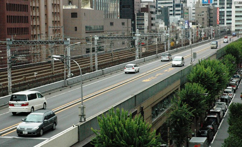 Tokyo Expressway's highway in Ginza