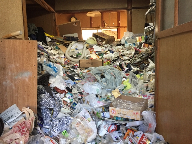 Gomi-yashiki means garbage house