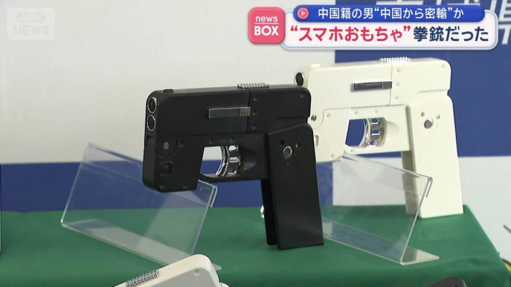 Chinese national accused of smuggling toy handgun capable of firing ammunition
